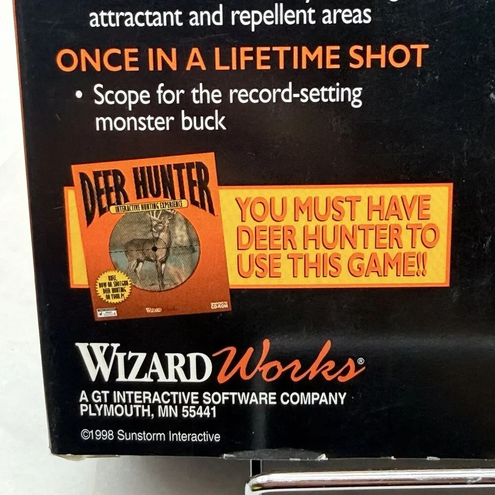 Deer Hunter Extended Season PC CD-ROM Windows 95 98 Big Box Complete Untested
